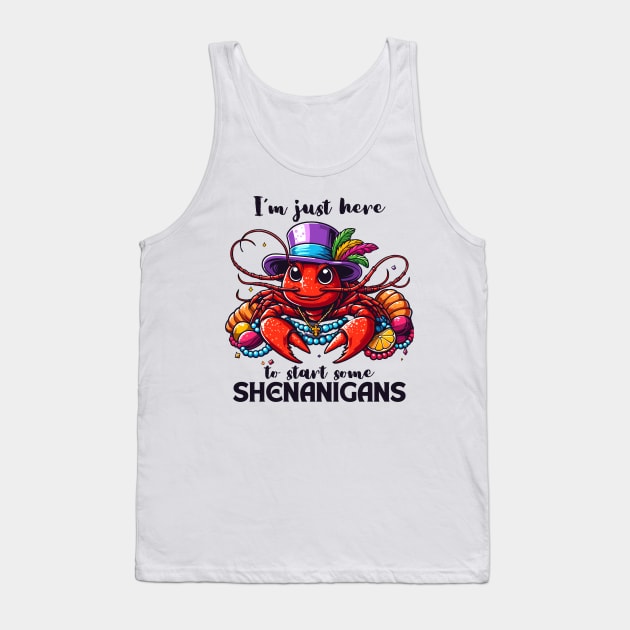 I'm Just Here To Start Some Shenanigans Tank Top by Etopix